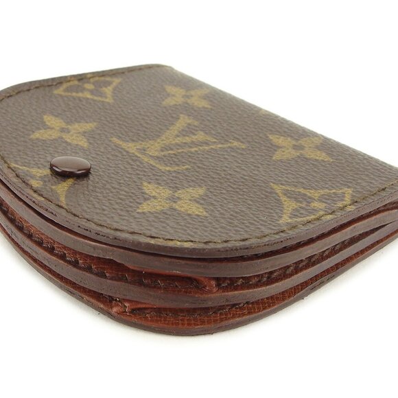 Louis Vuitton Coin Case Monogram Beige Monogram Canvas Authentic Used T9743 - Picture 7 of 9